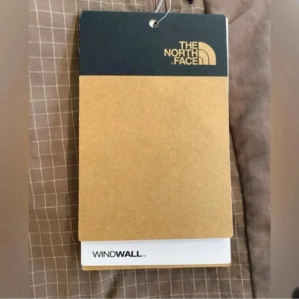The North Face Convin Windwall‎ Nylon Tan/White Micro Check Pants Men’s XXL NWT